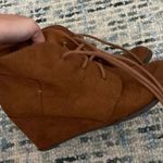SO Tan suede ankle booties Photo 2
