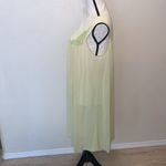 Vintage 70s Lorraine Nylon Nightgown Yellow Floral Medium Made USA Photo 5