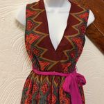 Anna Sui Anthropologie Silk Venetian "Uffizi Wrap Dress" size 2 Photo 2