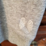 Victoria's Secret Victoria’s Secret Open Back Long Sleeve Gray Shirt/Sweatshirt Medium Photo 2