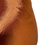 ASOS DESIGN Midi Slip Dress in High Shine Satin with Lace Up Back Rust Size 4 Photo 8