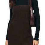 Reformation  Jeans NWT Women’s Size 6 Espresso Brown Iria Corduroy Mini Dress Photo 0