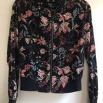 Iz Byer Floral Print Bomber Jacket Photo 0