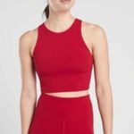 Athleta  red conscious crop tank top small Photo 3