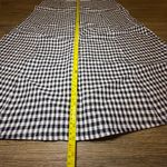 Reformation Black White Gingham A-Line Midi Skirt Size 12 Side Zip Belt Loops Photo 4