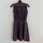 Bettie page Retro stretch chambray cherry print circle dress with original belt Photo 8