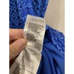 Sandro Paris Dress Womens Small Lace Sleeveless Belted Geometric Detail Chic Photo 3