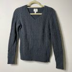 st. john's bay Grey V Neck Sweater Medium Photo 0
