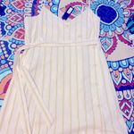 Banana Republic Button Front Dress in Green Stripe Photo 3