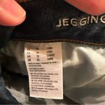 American Eagle Outfitters Blue Super Stretch Jeggings Cropped 18 Long Jeans Photo 3