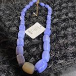 Free People Elegant Lavender Orion semi precious Beaded Necklace Photo 3