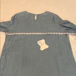 NWT Mossimo size XXL denim dress with long bell sleeves with gather details Blue Photo 7