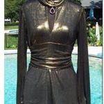 Cache Luxe Metallic Elaborate Ruched Top Tunic Event Scarf Wrap Stretch $158 NWT Photo 5