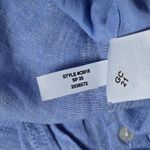 J.Crew Cabana dress in linen French Blue CI918 L NWT V Neck Long Sleeve Belted Photo 5