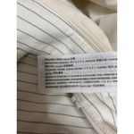 Abercrombie & Fitch Women's White Striped Pleated Wide leg Trousers Pants Sz 36 Photo 3