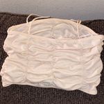 ✨ cotton candy la smocked ruched crop tank top✨ White Size L Photo 3