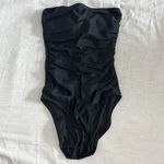 J.Crew  Strapless Ruched bandeau one-piece swimsuit black size 0 Photo 6