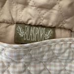 Bill Blass Vintage  Gingham Reversible Quilted Chore Coat Beige and White Large Photo 6