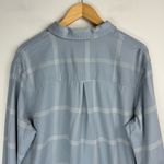 Carhartt Womens Plaid Flannel Button Down Sz XL Rugged Flex Blue Neptune Photo 11