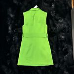 Topshop Green sleeveless Belted Double Breasted Blazer Photo 7