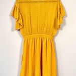 Scotch & Soda Yellow Ruffled Swiss Dot Mini Dress XS Photo 6