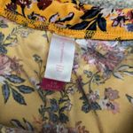 No Boundaries NWT  L 11-13 GOLD OFF SHOULDER RUCHED DRAPE FLORAL L/S BODYSUIT Photo 4