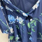 Yumi Kim Blue Floral Jumpsuit Lightweight Sleeveless Peplum XS New Photo 5