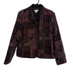 Christopher & Banks  Women's Blazer Jacket Size XL Extra Large Tapestry Purple Photo 0