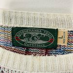 VINTAGE SUSQUEHANA TRAIL OUTFITTERS Intarsia Golfers Sweater White Size L Photo 4