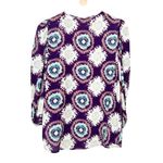 Hunter Bell  Finley Purple Printed Blouse Sz S Photo 5