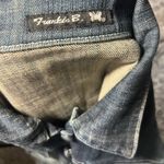 Frankie B. Indigo Denim distressed Jacket size S Blue Photo 4