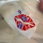 Sparkle city sequin Mardi Gras stars tee White Size XXL Photo 2