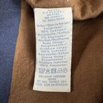 BODEN Brown Flannel Overcoat Trenchcoat Jacket Striped Flannel Lining Size 6 Photo 5