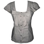 Ted Baker Button Down Ruffled Sleeve Blouse🦎🌵 Photo 0