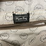 Myra Bag Brown Floral Hobo Tote Bag Travel Boho Bohemian Open Photo 2