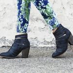 Free People  Boho Hybrid Strappy Leather Women’s Ankle Bootie in Black EU37/6.5-7 Photo 9