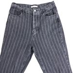 PacSun  High Rise Straight Black Pinstripe Denim Jeans Women’s Size 29 Photo 2