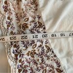 Lucky Brand  Embroidered White Cotton Tank Top L Photo 4