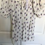 For Love & Lemons NWT White Floral Viola Mini Dress Size L Photo 4