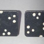 Black and White Polka Dot Earrings Photo 0