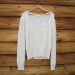 ASTR NWT Super Soft Ivory White Crop Sweater Photo 2