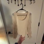 Anthropologie Victorian Ruffled Cream Top NWT Size S | Coquette Feminine Western Photo 4