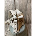 Juicy Couture Crossbody Bucket Bag White Denim Embroidered Purse Photo 4