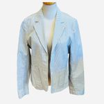 Boden USA Boden Seersucker Blazer Striped Blue White US 10 Photo 1