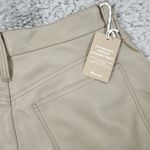 Madewell Perfect Vintage Straight Jean Faux Leather Edition Pumice Beige Tan 29 Photo 3