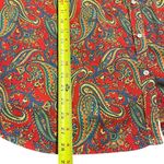 Ralph Lauren Lauren  Womens Paisley Oversized Button Up Top Size 3X Office Preppy Photo 4