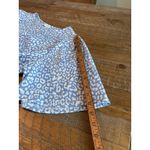 Papaya  Women's Light Blue Pheasant Top Blouse Size 16 Boho Scrunch Waist 0030 Photo 6