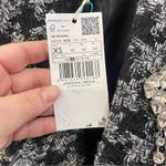 Mango Americana Dalia Houndstooth With Brooch Tweed Jacket and Skirt Photo 9