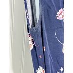 Torrid  Women's Floral Print Challis Button Front Romper Sleeveless Navy‎ Blue 1X Photo 5