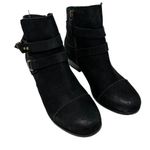 Joie  Gypsy Ankle Boot Size 36 US 6 Black Suede Leather Bootie Low Heel Photo 2